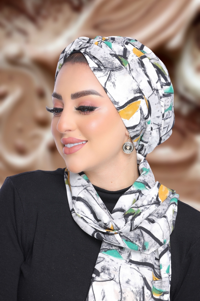 Turban  & Scarf Crocs one piece rosaline material - Smile Turbans - 1825