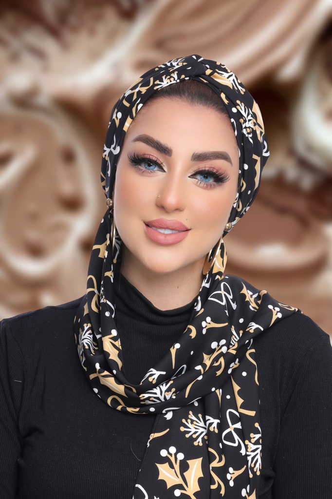 Turban  & Scarf Crocs one piece rosaline material - Smile Turbans - 1829