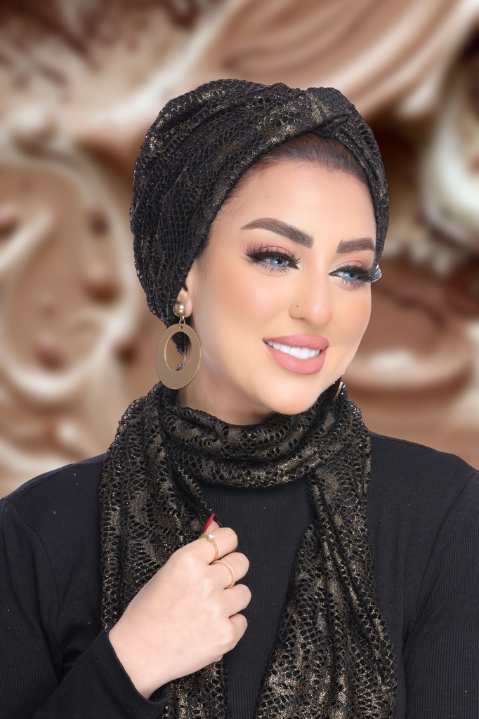 Turban  & Scarf Crocs one piece kink - Smile Turbans - 1835
