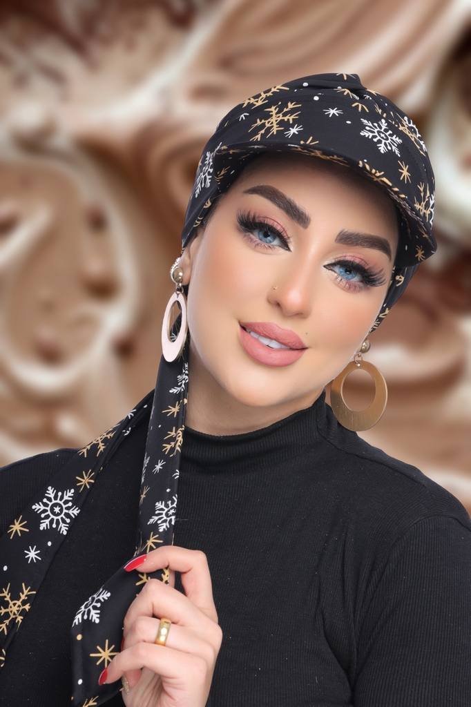 Cap Two-piece Cap soft - Smile Turbans - 1837