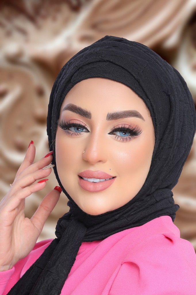 Hijab Ready-made hijab without pins cotton - Smile Turbans - 1840