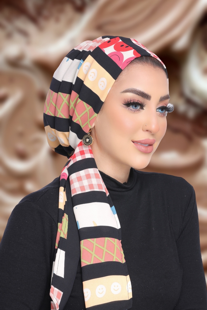 Turban Tie crepe material - Smile Turbans - 1848