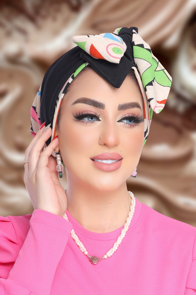 Turban Multi-way crepe material - Smile Turbans - 1859