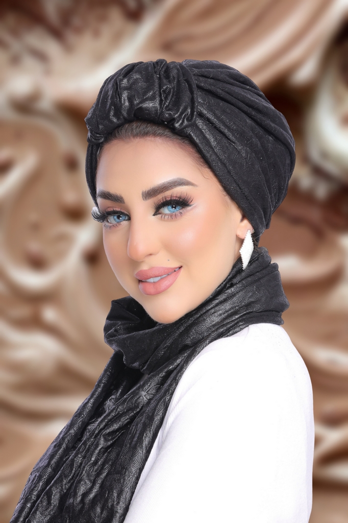 Turban  & Scarf Crown leather - Smile Turbans - 1876