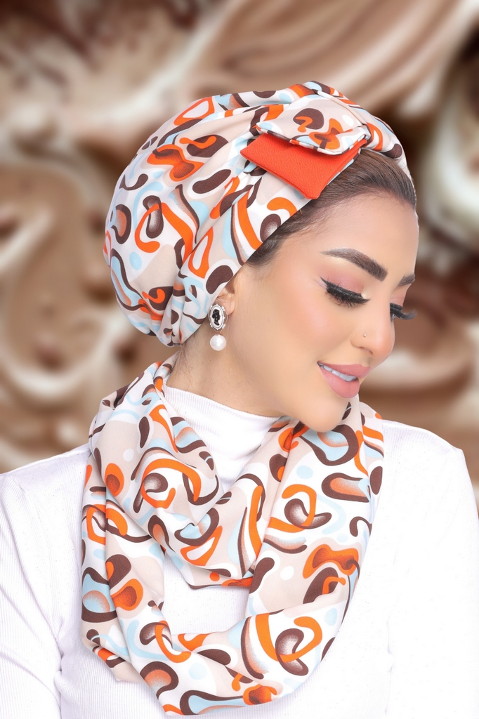 Turban  & Scarf Half a bow, one piece sph - Smile Turbans - 1880