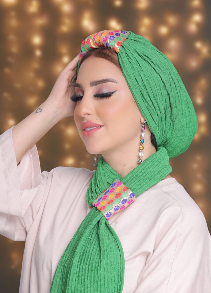 Turban  & Scarf two piece rib - Smile Turbans - 2003