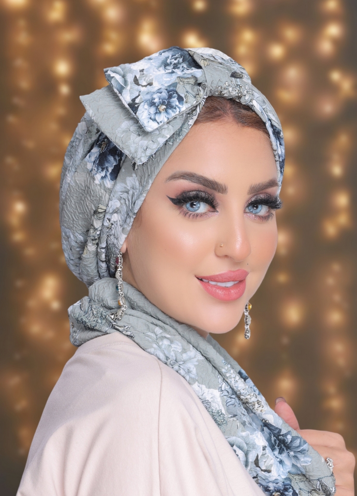 Turban  & Scarf double bow rib - Smile Turbans - 2007
