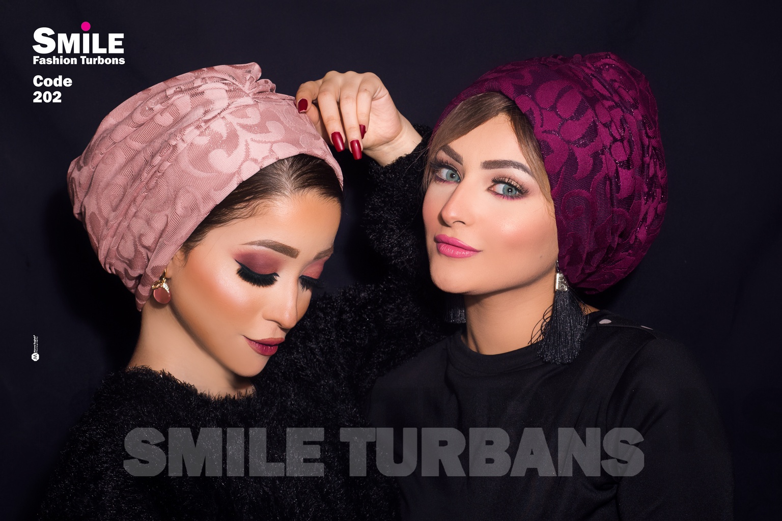 Turban one piece dantel - Smile Turbans - 202