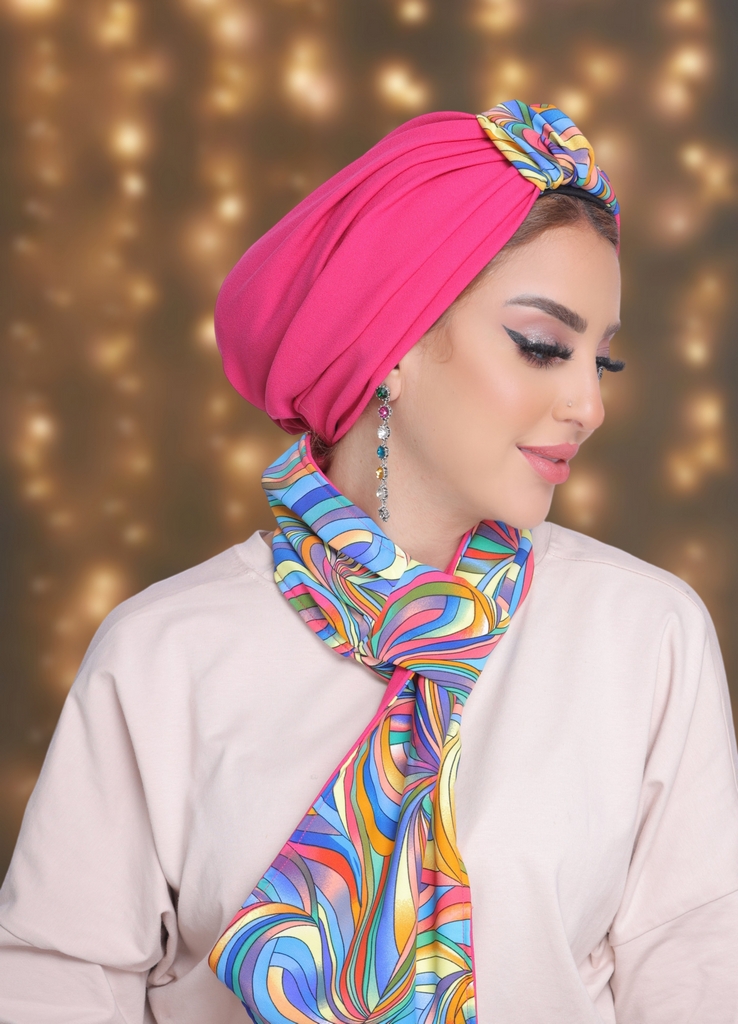 Turban  & Scarf two piece soft - Smile Turbans - 2020