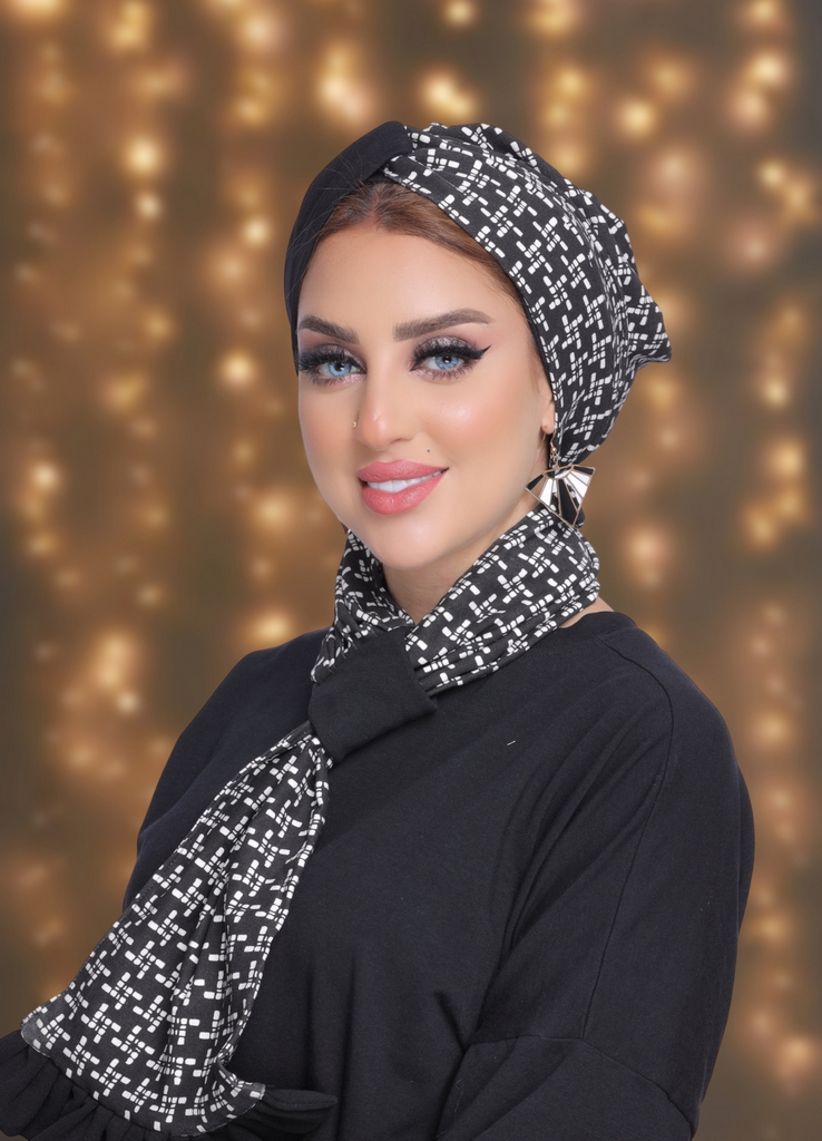 Turban  & Scarf Crocs gabardine - Smile Turbans - 2044
