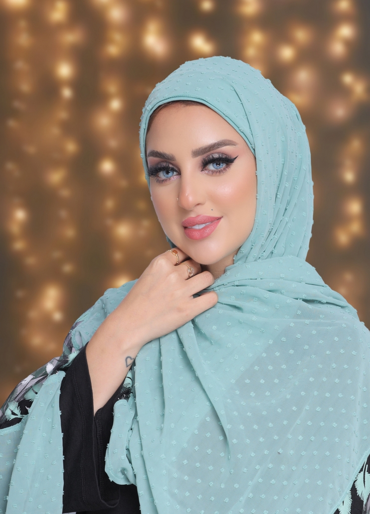 Hijab Ready-made hijab without pins bubble chiffon - Smile Turbans - 2056