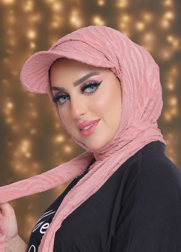 Hijab Ready-made hijab without pins rib - Smile Turbans - 2064