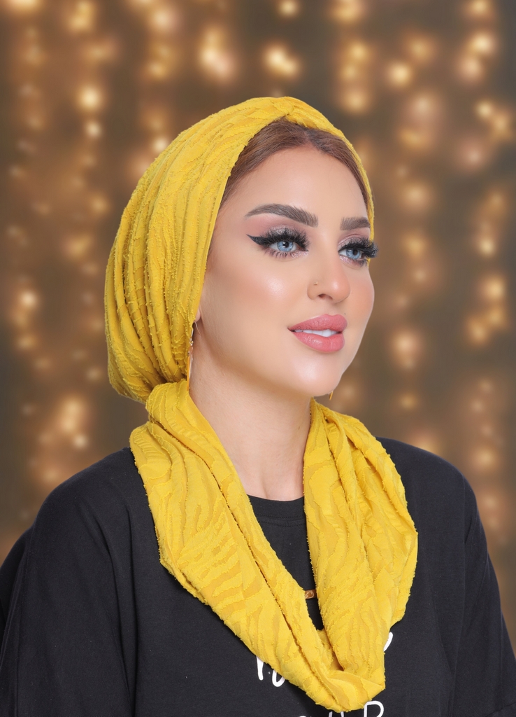 Turban  & Scarf Crocs rib - Smile Turbans - 2070