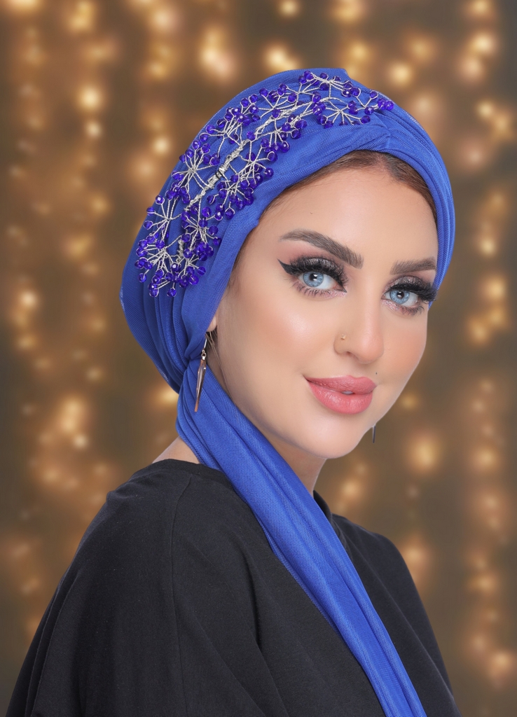 Turban Multi-way with crown tulle - Smile Turbans - 2087