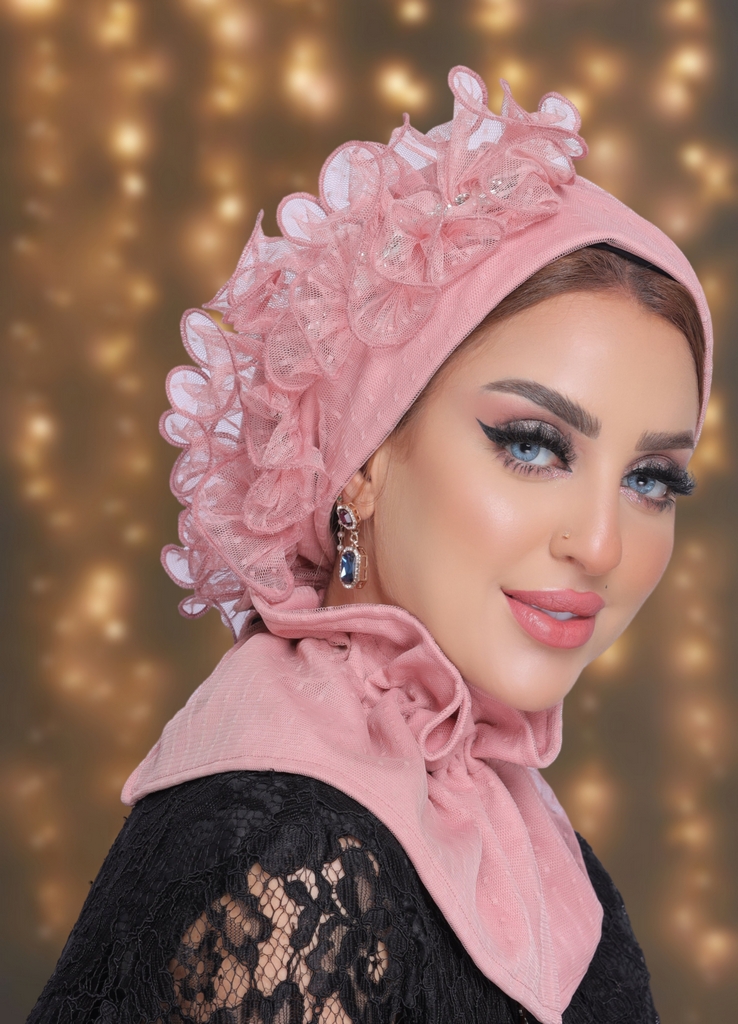 Turban  & Scarf swarovski tulle - Smile Turbans - 2090