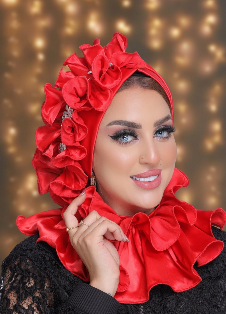Turban  & Scarf swarovski satin - Smile Turbans - 2091