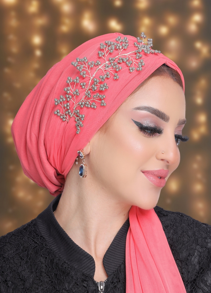 Turban Multi-way with crown tulle - Smile Turbans - 2093