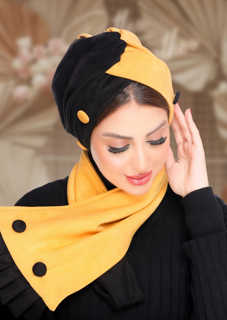 Turban  & Scarf Crocs suede - Smile Turbans - 2110