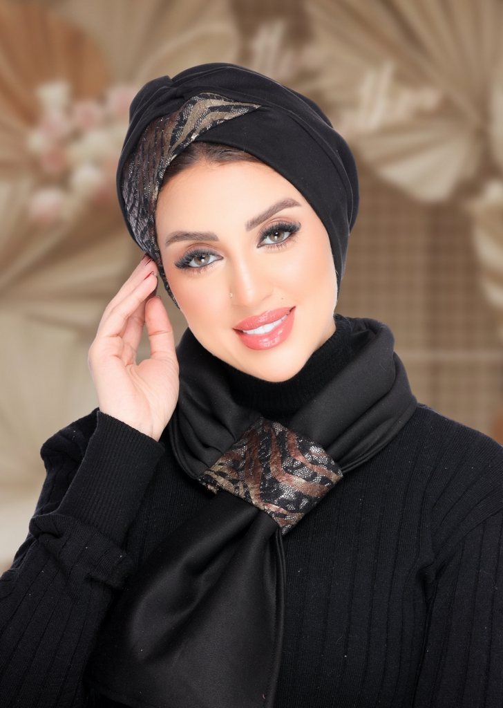 Turban  & Scarf Crocs suede - Smile Turbans - 2118