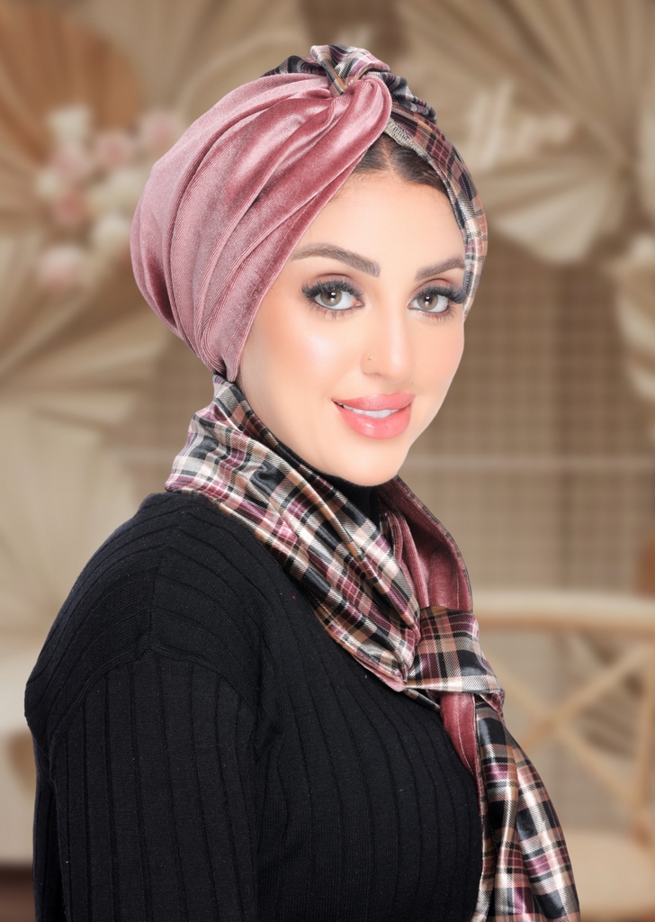 Turban  & Scarf Crocs velvet - Smile Turbans - 2128