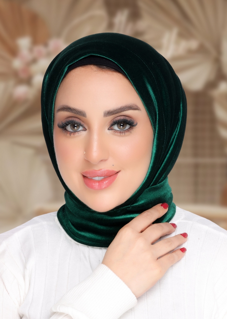 Hijab Ready-made hijab without pins velvet - Smile Turbans - 2154