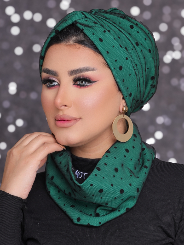 Turban  & Scarf Crocs tulle - Smile Turbans - 2186