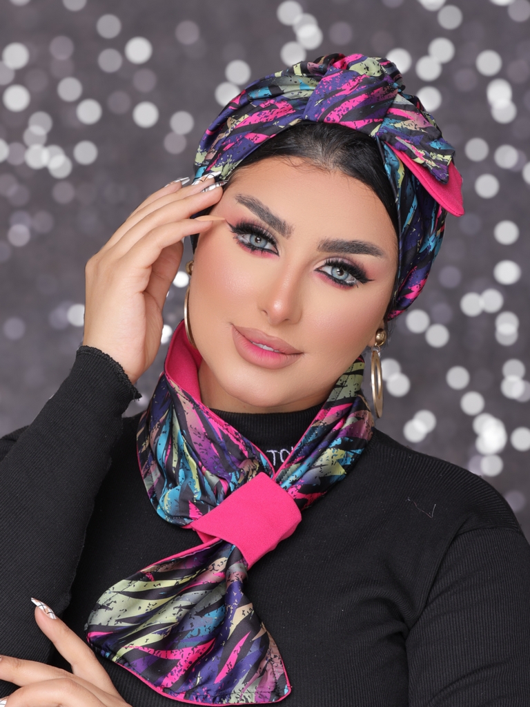 Turban  & Scarf Half a bow satin - Smile Turbans - 2194