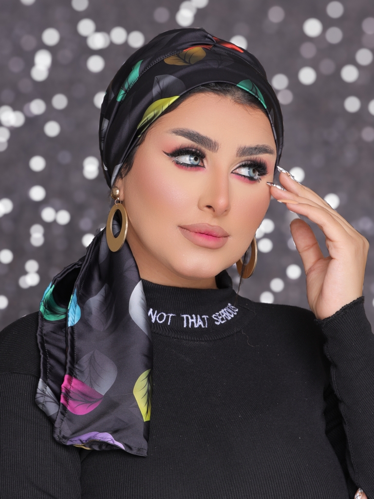 turban tie satin - Smile Turbans - 2197