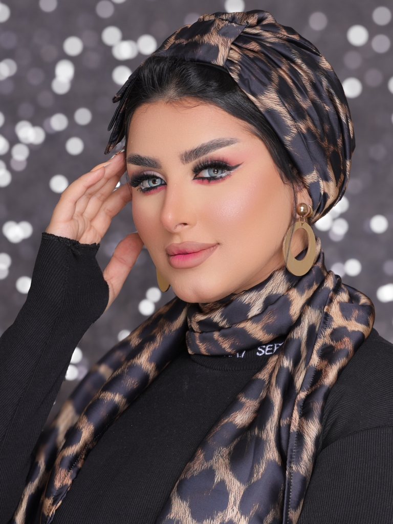 Turban  & Scarf Half a bow satin - Smile Turbans - 2203