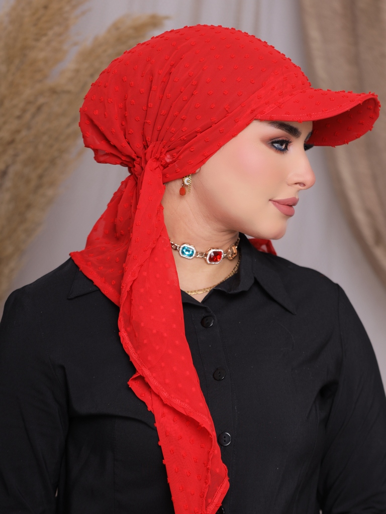 Turban with elastic bubble chiffon - Smile Turbans - 2214