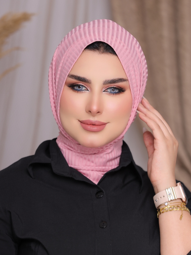 Hijab Ready-made hijab without pins Rib - Smile Turbans - 2221
