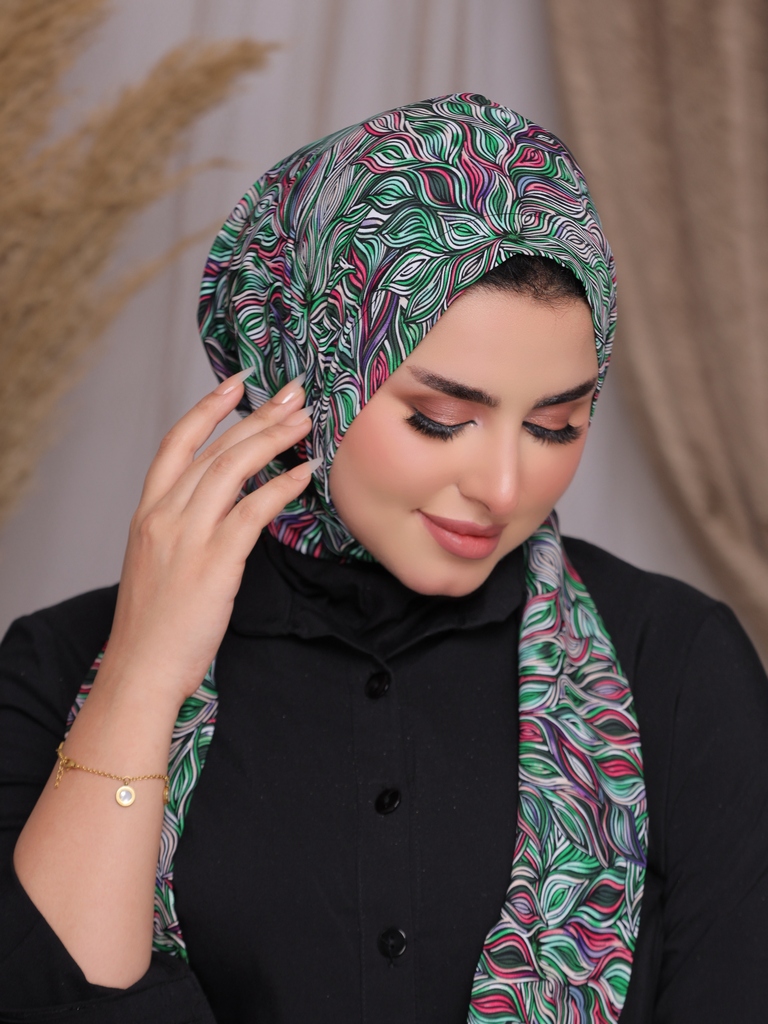 Hijab Ready-made hijab without pins satin - Smile Turbans - 2226