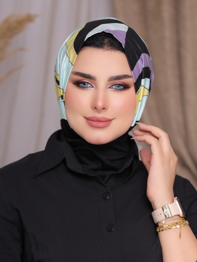 Hijab Ready-made hijab without pins satin - Smile Turbans - 2232