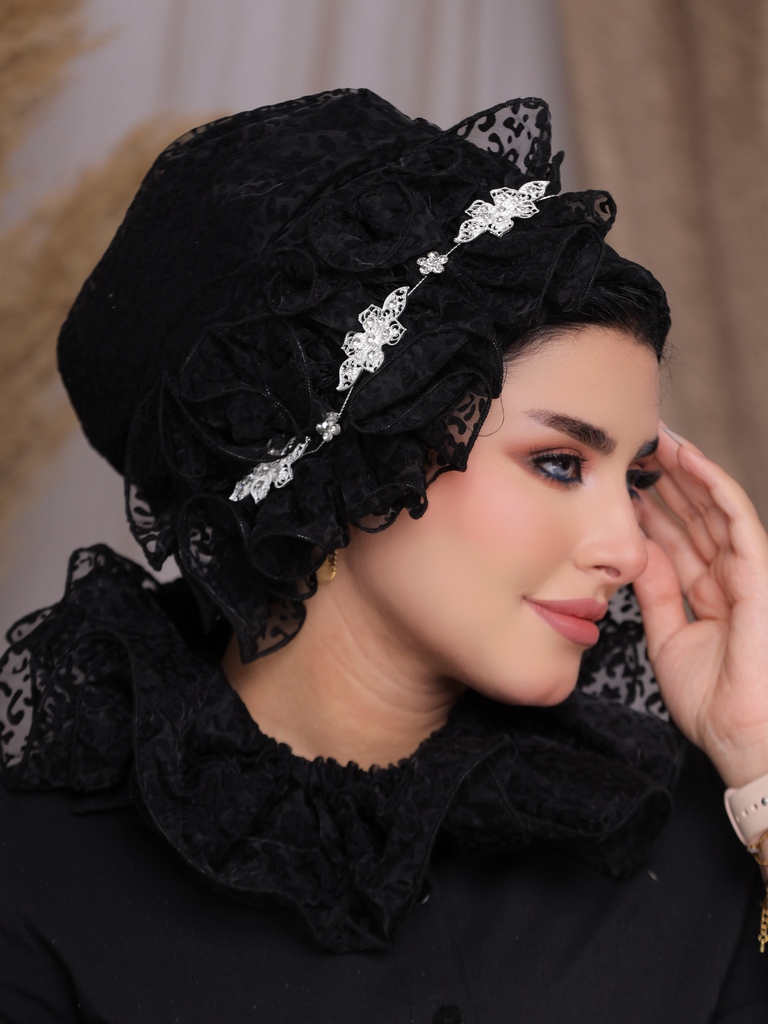 Turban  & Scarf swarovski tulle - Smile Turbans - 2239