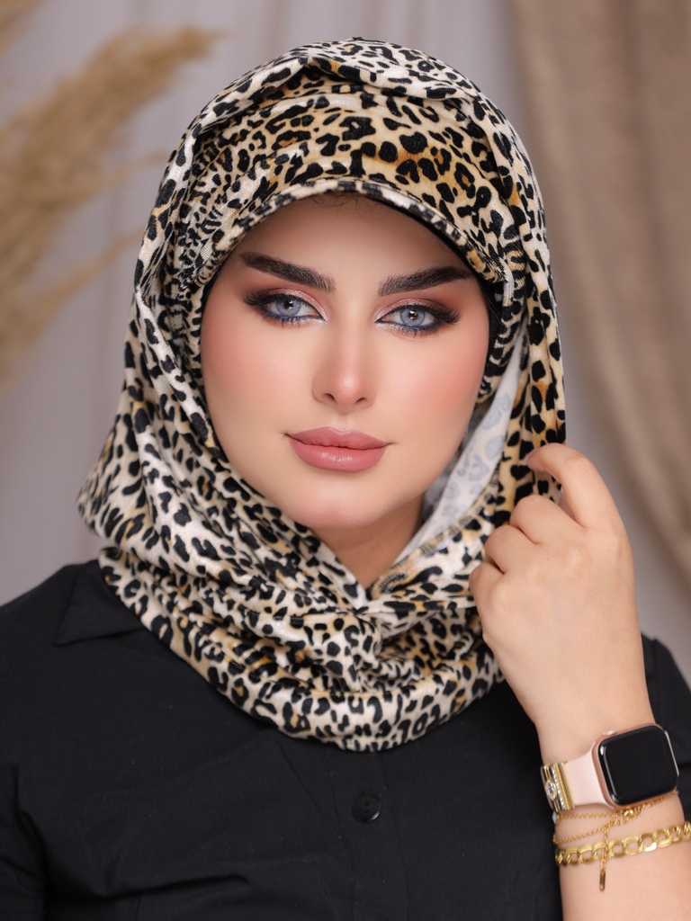 Hijab Ready-made hijab without pins velvet - Smile Turbans - 2249