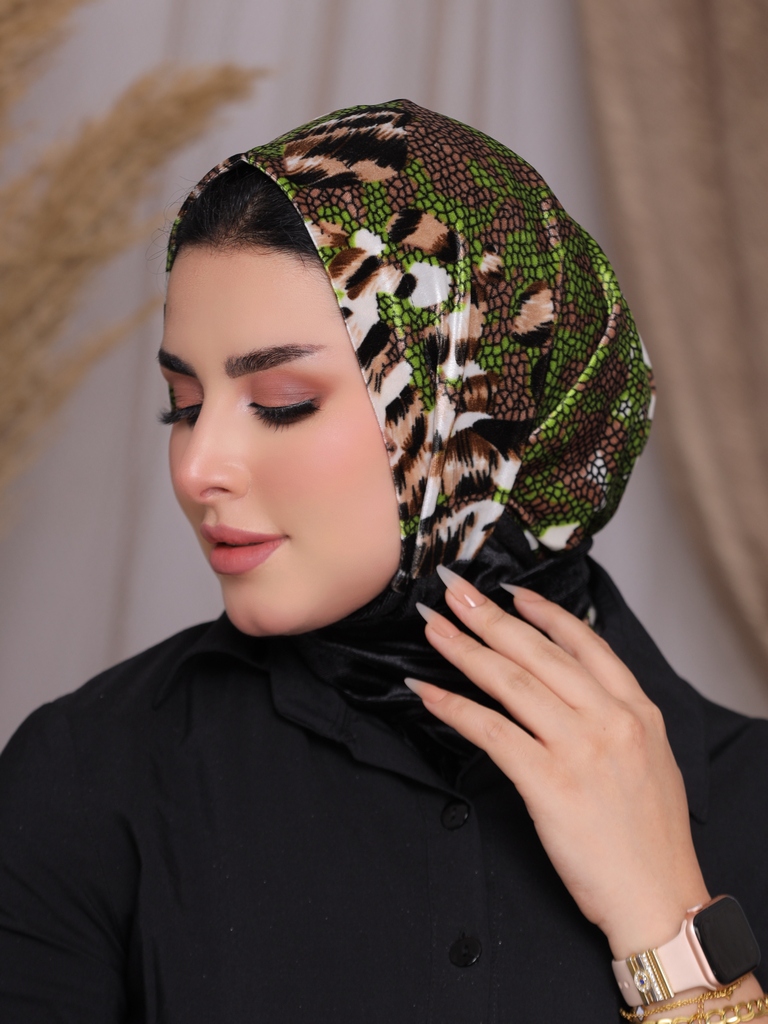 Hijab Ready-made hijab without pins velvet - Smile Turbans - 2257