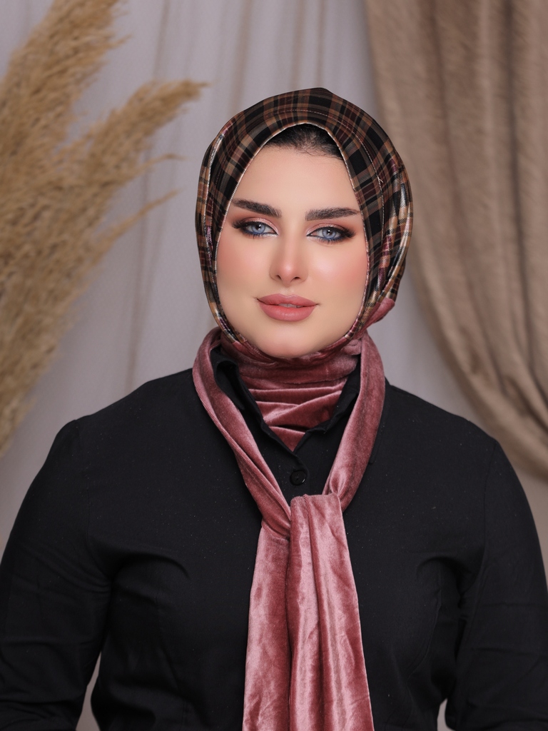 Hijab Ready-made hijab without pins velvet - Smile Turbans - 2260
