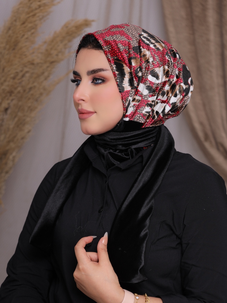 Hijab Ready-made hijab without pins velvet - Smile Turbans - 2262