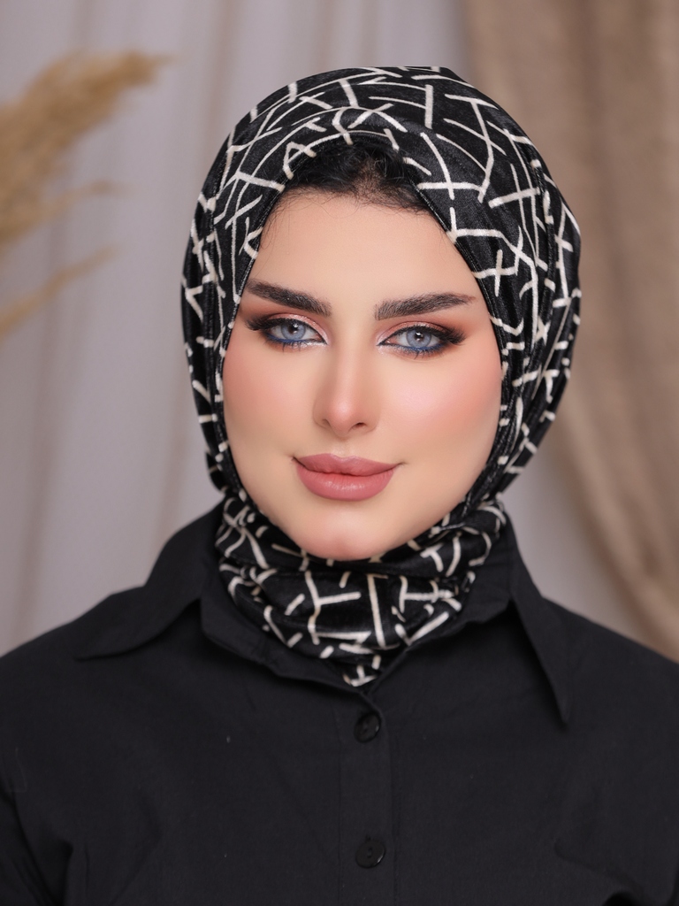 Hijab Ready-made hijab without pins velvet - Smile Turbans - 2263