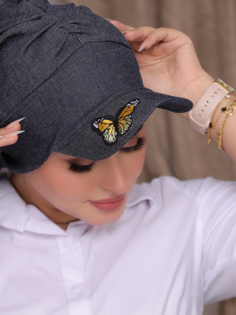 Turban Cap denim - Smile Turbans - 2272