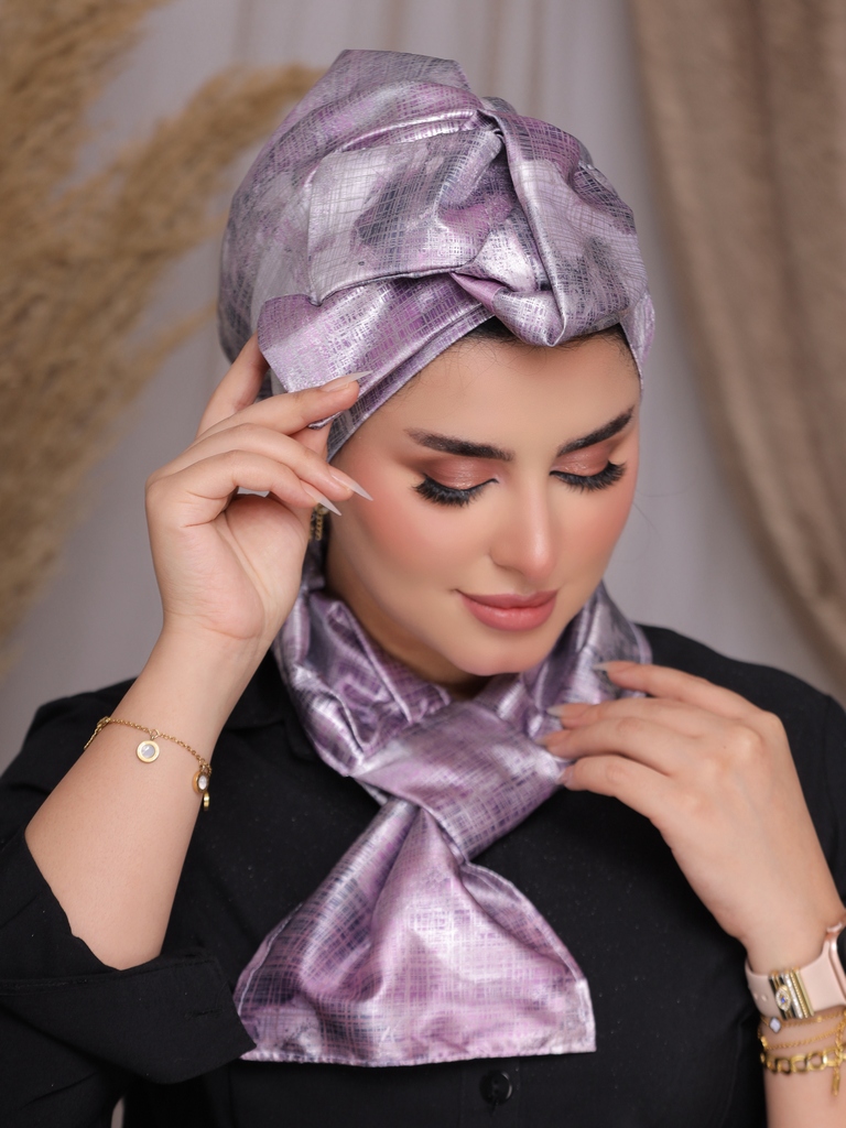 Turban  & Scarf wire satin - Smile Turbans - 2276