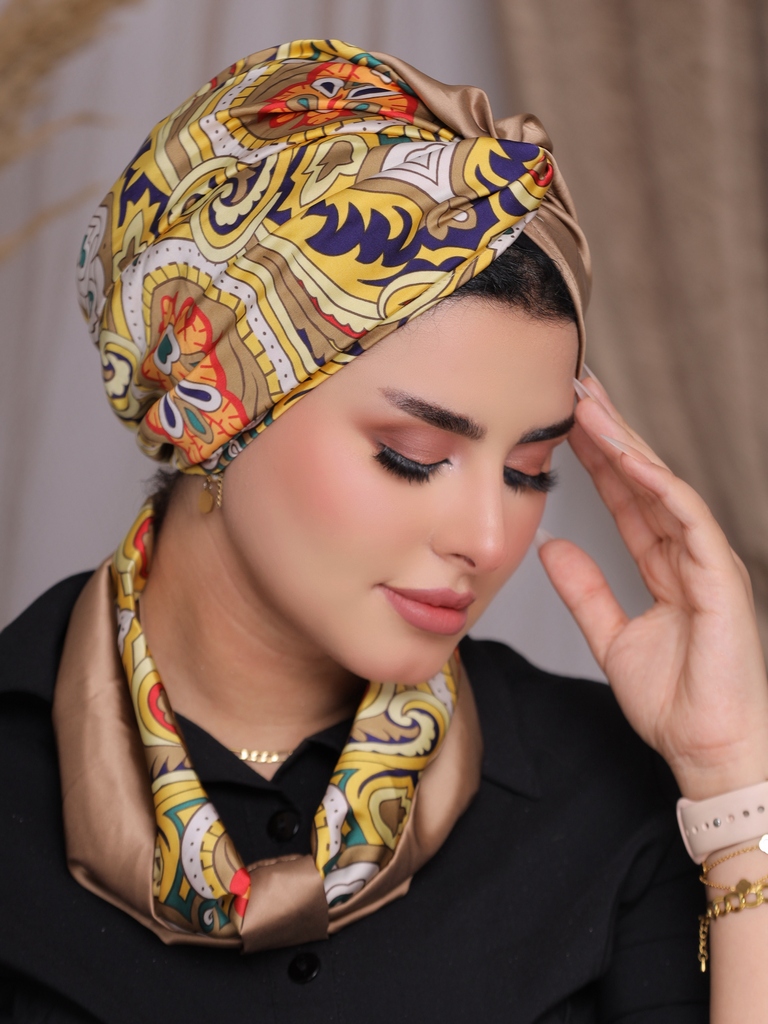 Turban  & Scarf Crocs satin - Smile Turbans - 2280