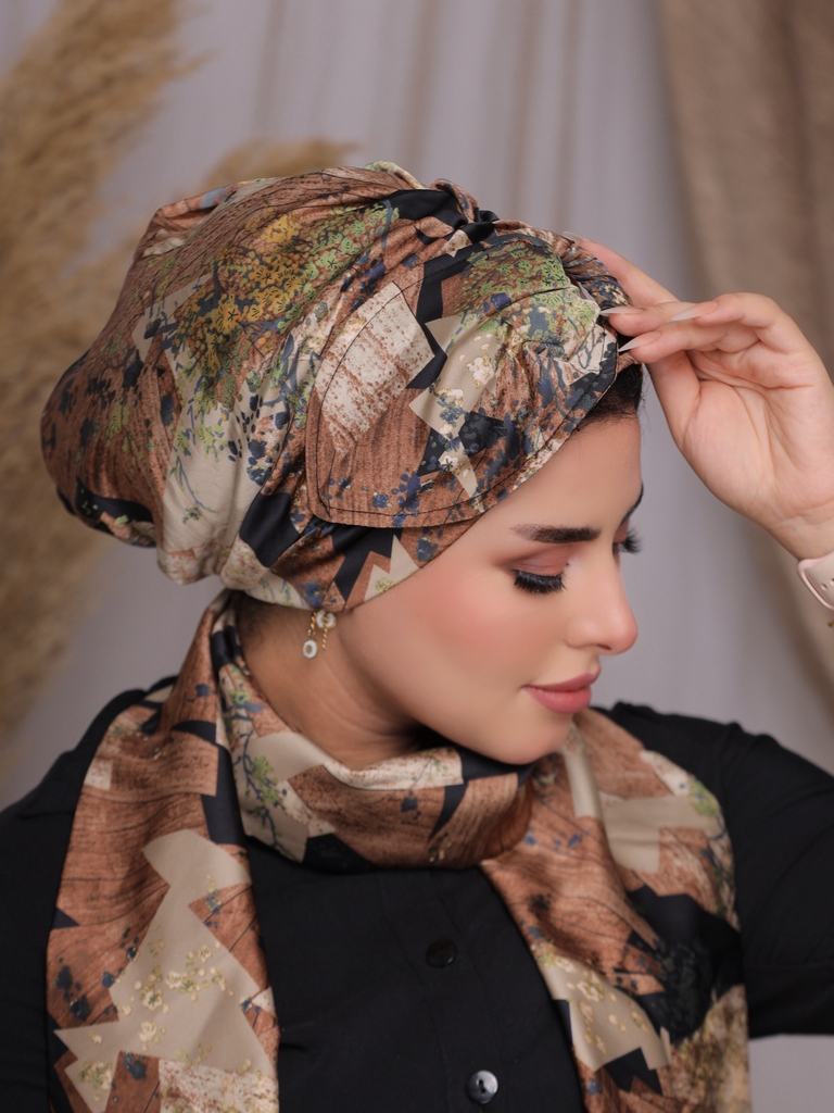 Turban  & Scarf wire satin - Smile Turbans - 2288