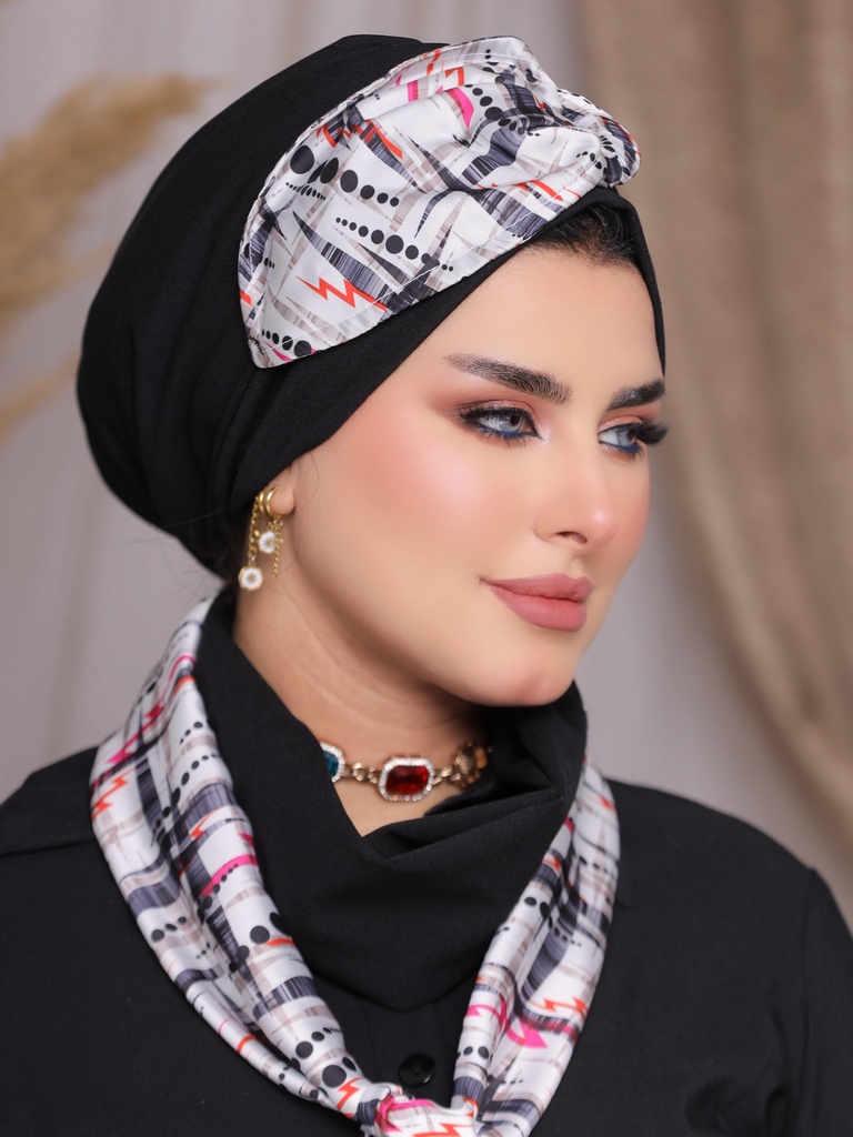 Turban  & Scarf wire satin - Smile Turbans - 2291