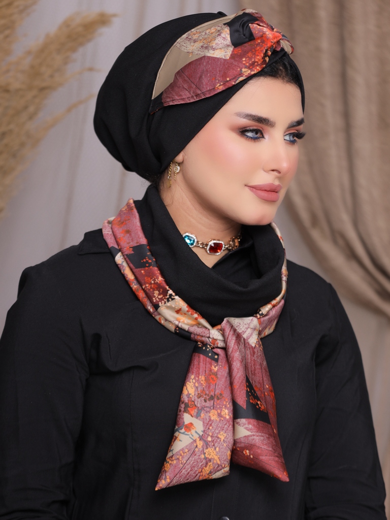 Turban  & Scarf wire crepe material - Smile Turbans - 2294