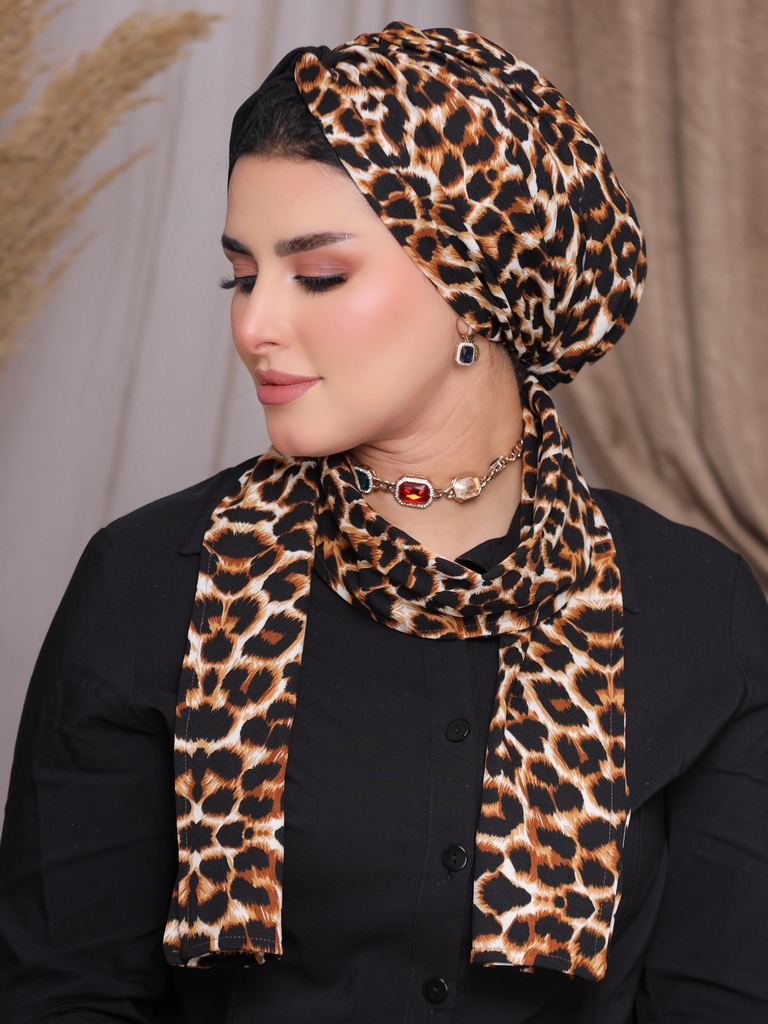 Turban  & Scarf Crocs crepe material - Smile Turbans - 2295