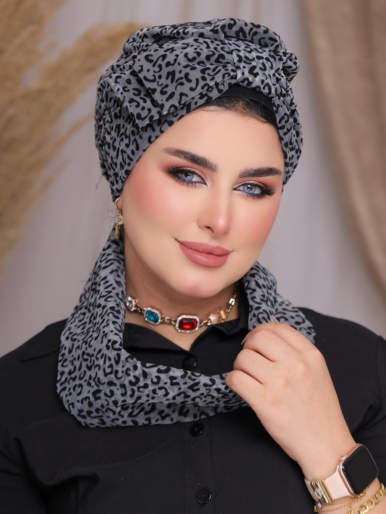 Turban  & Scarf Half a bow organza - Smile Turbans - 2301