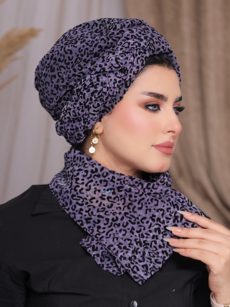 Turban  & Scarf  Half a plexus organza - Smile Turbans - 2302