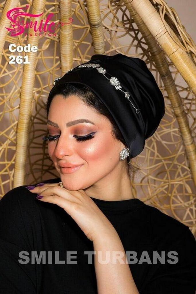 Turban  Drape, one piece, with accessories stan - Smile Turbans - 261