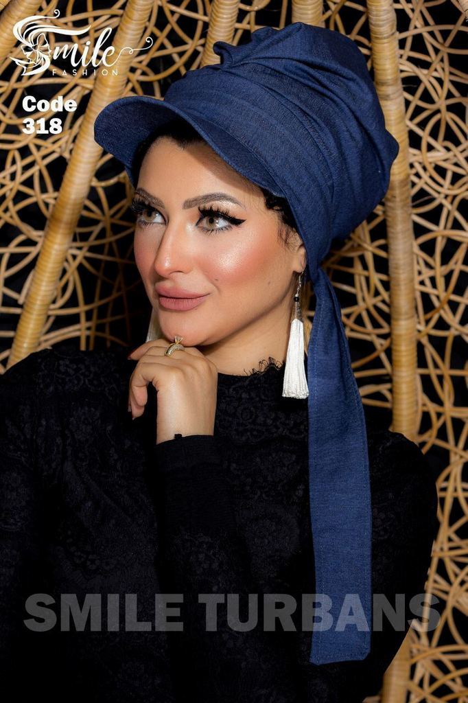 Cap Cap two piece jeans - Smile Turbans - 318